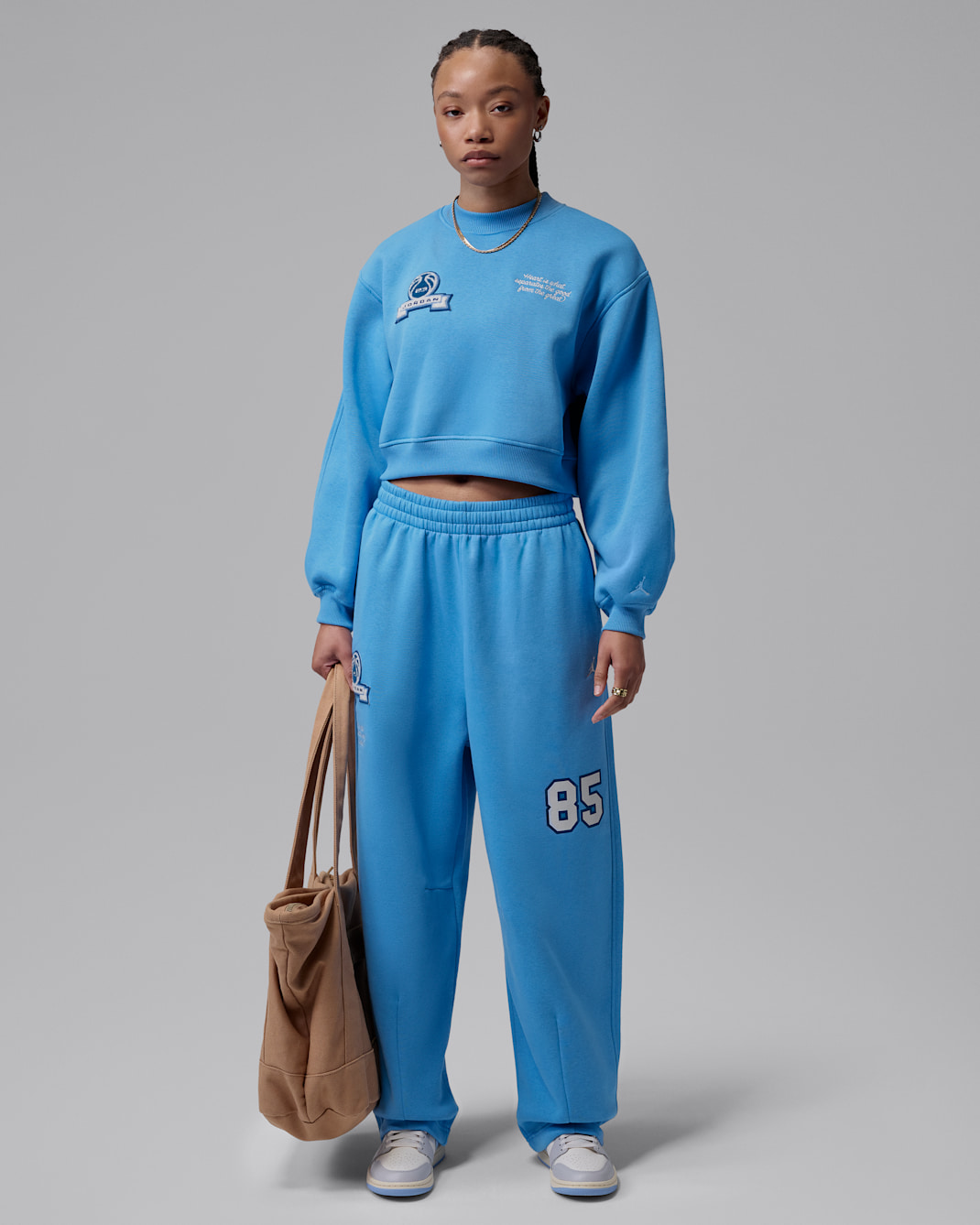 Jordan Brooklyn Fleece Women's Cropped Crew-Neck Sweatshirt