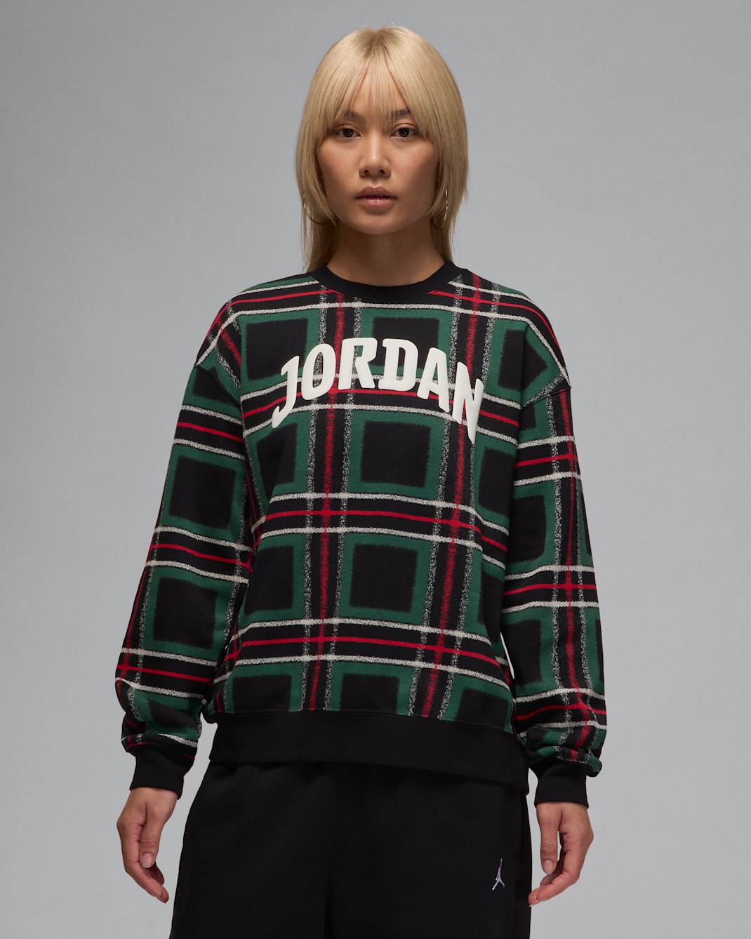 Jordan Brooklyn Fleece Women's Graphic Crew-Neck Sweatshirt - Gorge Green/Sail