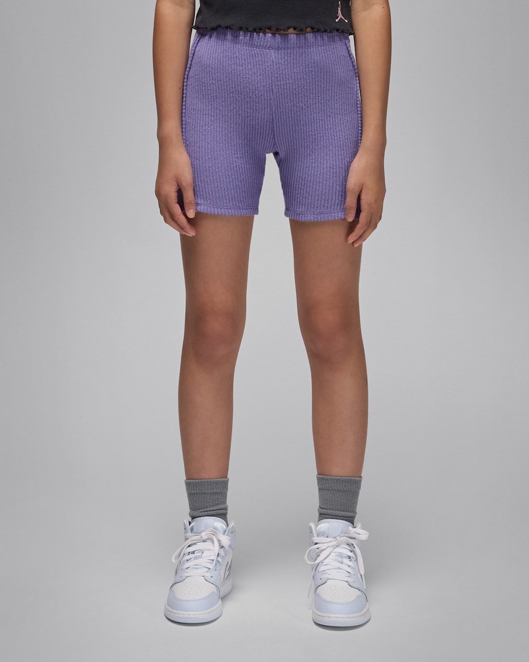 Jordan Older Kids' Ribbed Bike Shorts - Dusty Amethyst