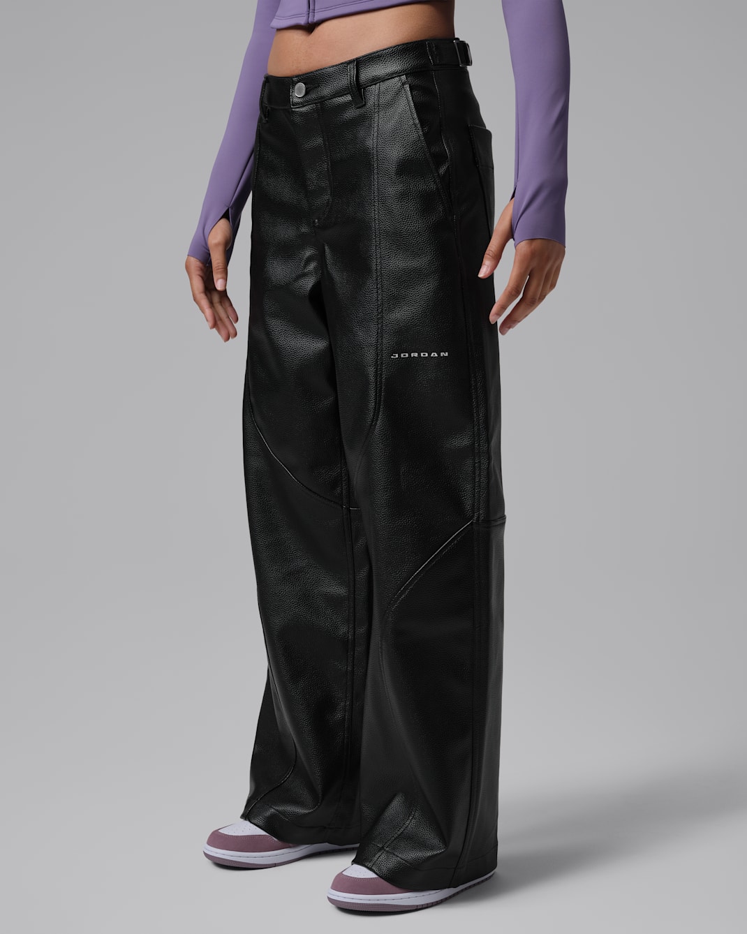 Jordan Flight Women's Faux-Leather Baggy Pants