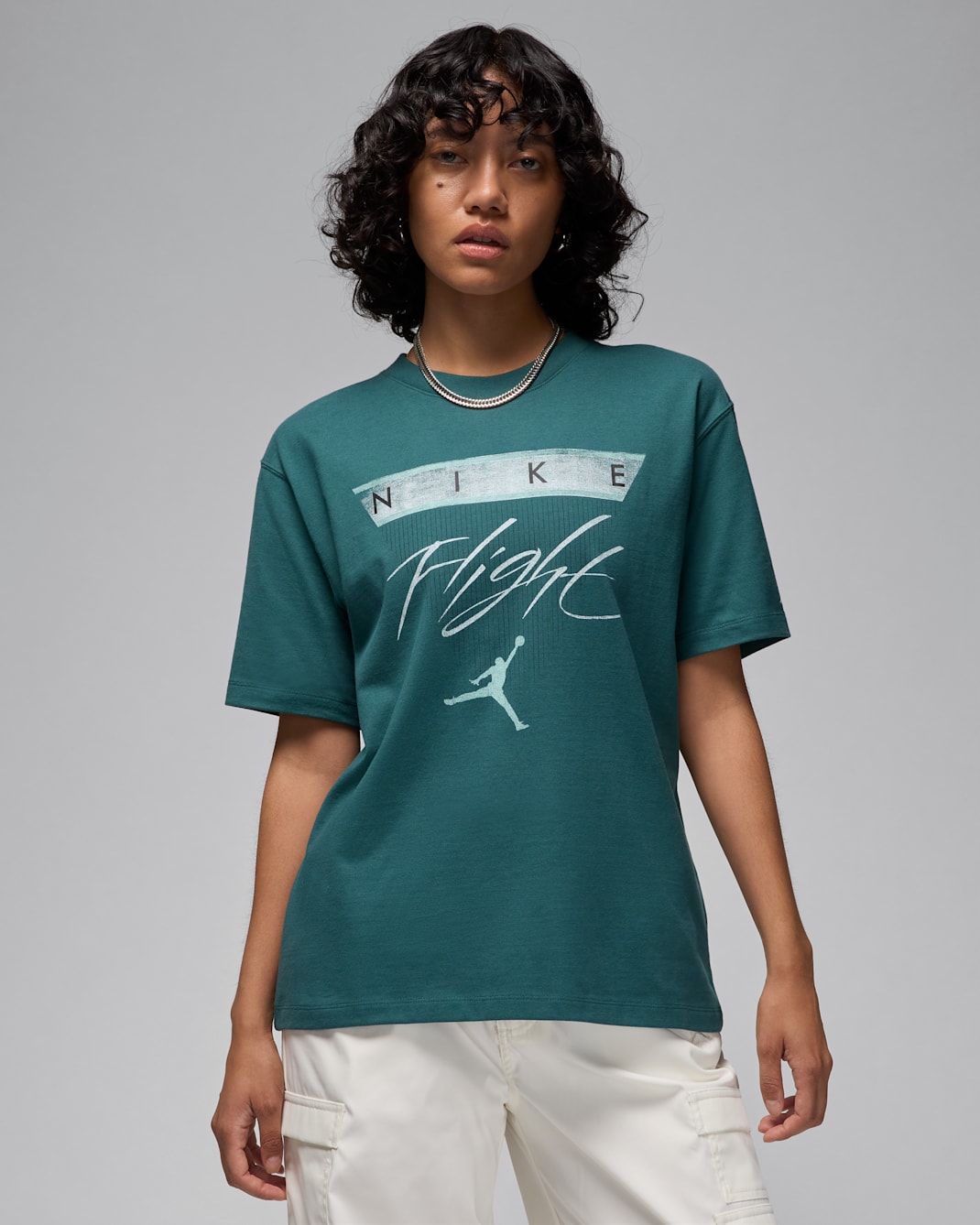 Jordan Flight Heritage Women's Graphic T-Shirt - Oxidised Green