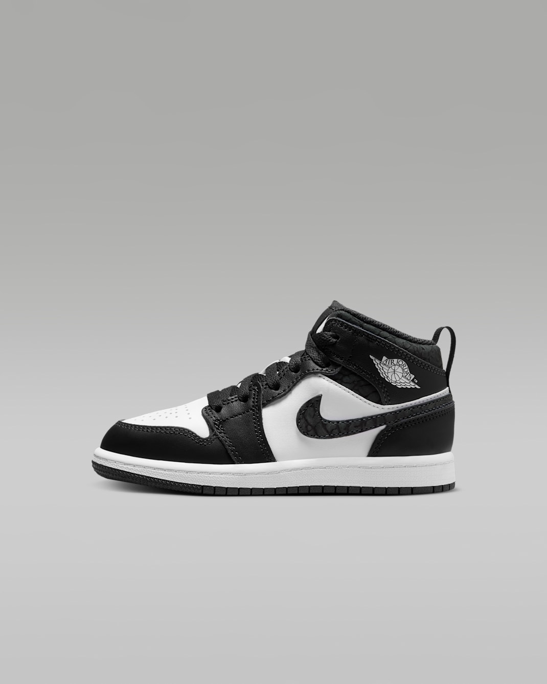 Jordan 1 Mid SE Younger Kids' Shoes - Off-Noir/White/Black/Black