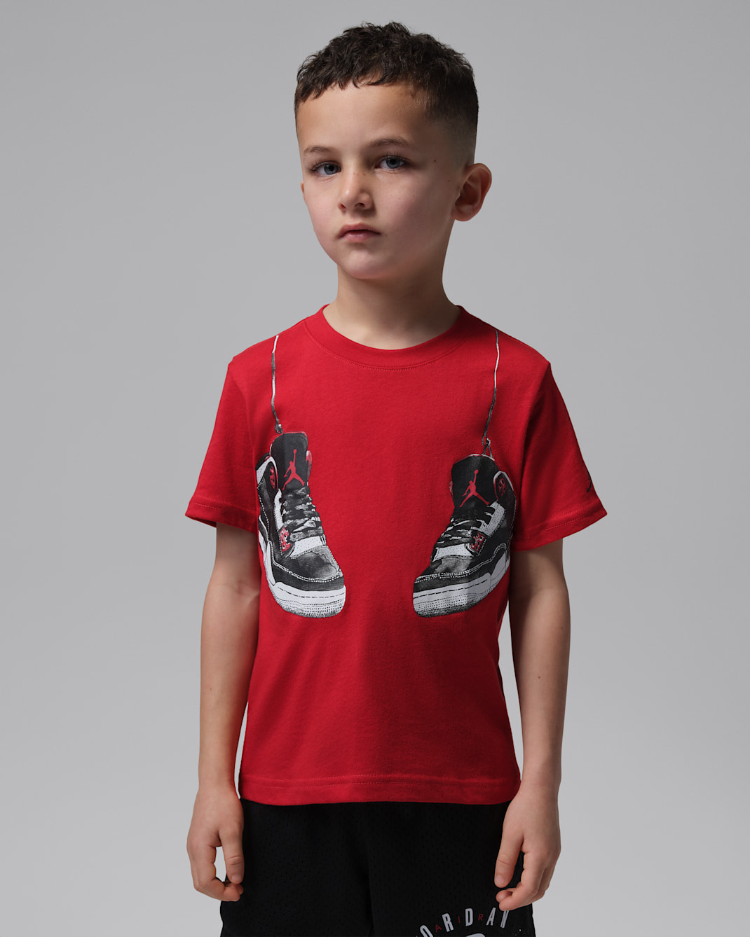 Jordan Little Kids' Hanging AJ3 T-Shirt - Gym Red