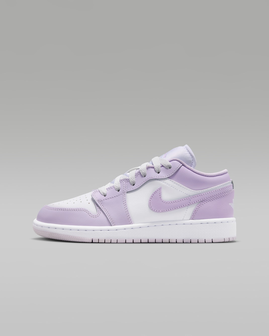 エア ジョーダン 1 LOW ジュニアシューズ - ベアリーグレープ/バイオレットミスト/ホワイト