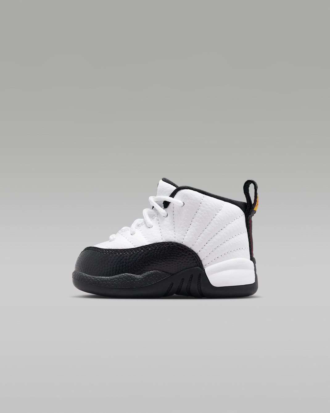 Jordan 12 Retro Baby/Toddler Shoes - White/Taxi/Black
