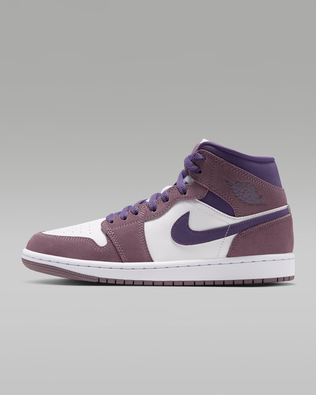 Air Jordan 1 中筒女鞋 - Purple Smoke/白色/Canyon Purple
