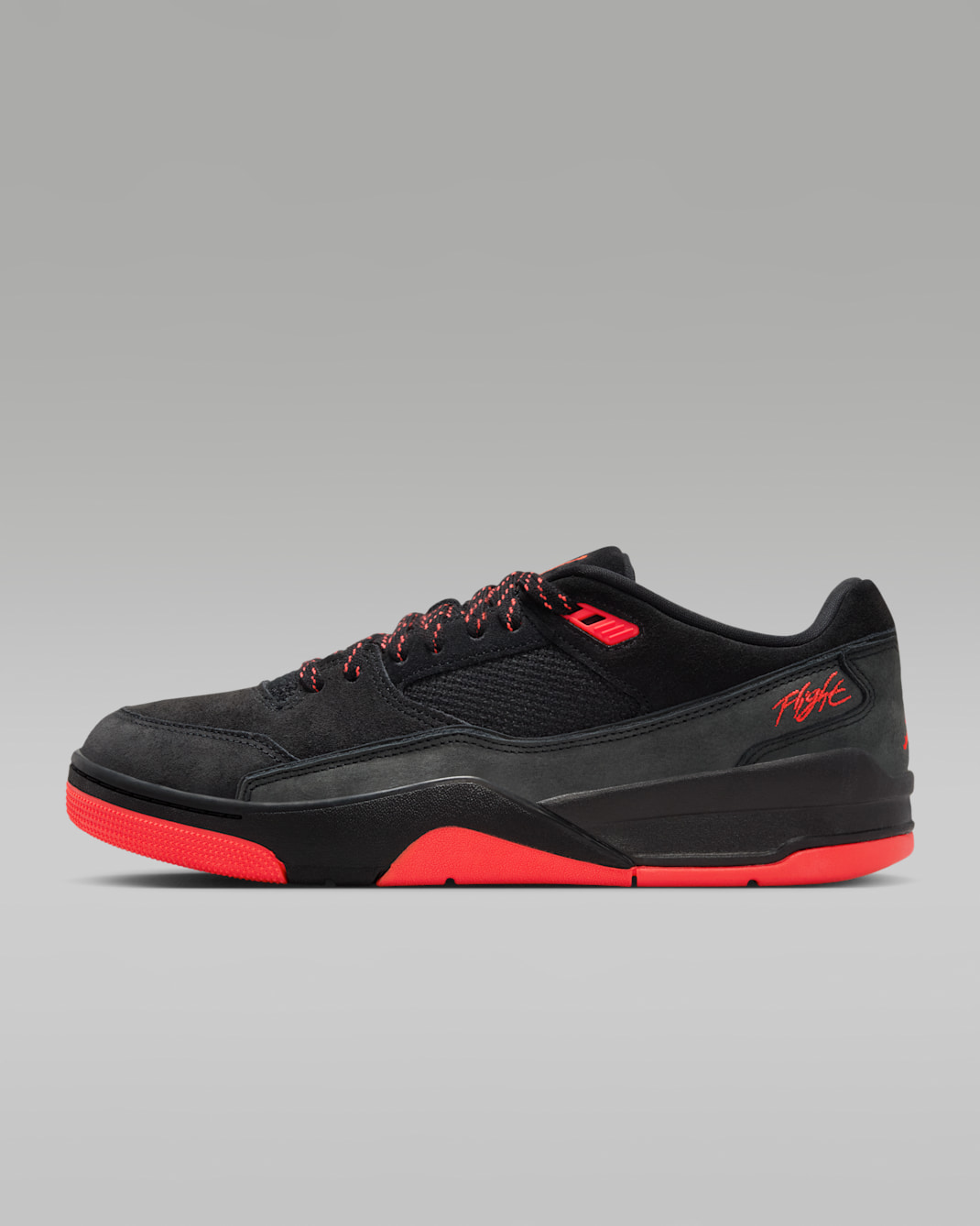 조던 플라이트 코트 남성 신발 - 블랙/인프라레드 23