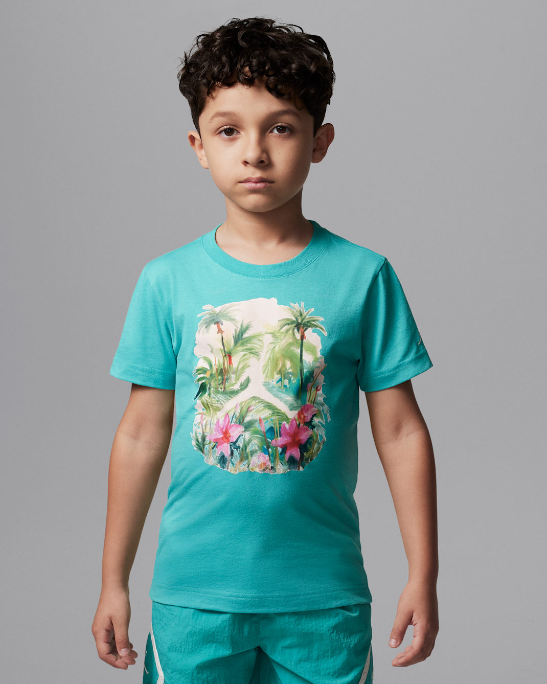Jordan Flight Essentials Little Kids' Poolside Jumpman T-Shirt - Washed Teal