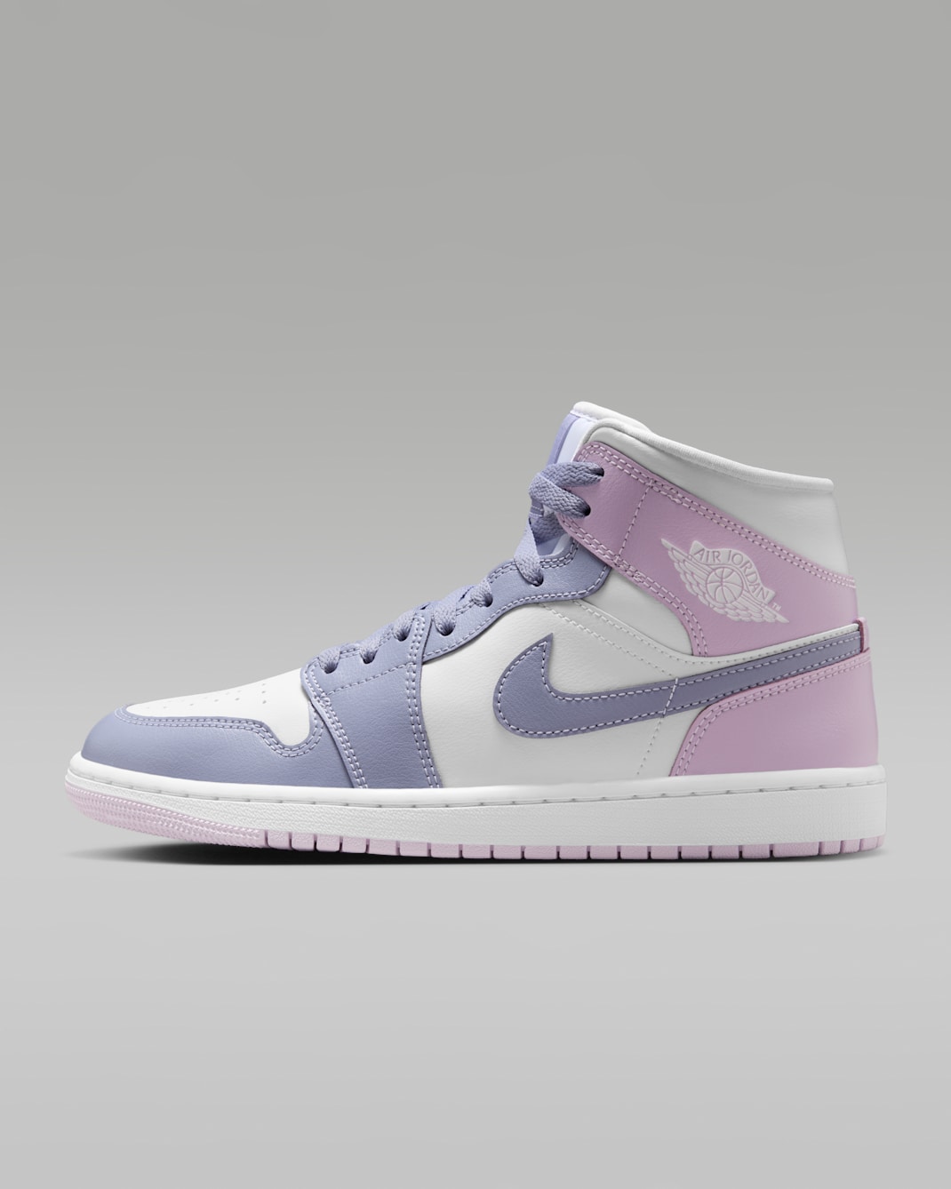Air Jordan 1 Mid Women's Shoes - Indigo Haze/White/Doll
