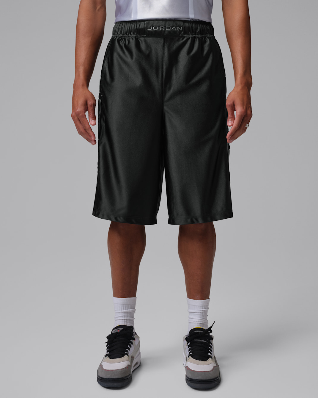 Shorts Cat Scratch para hombre Paris Saint-Germain - Gris aceite/Grafito claro