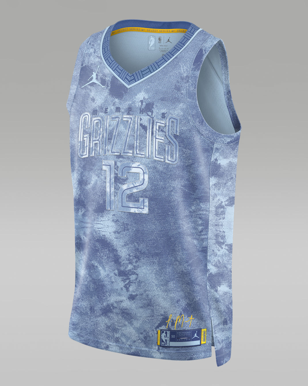 เสื้อแข่งผู้ชาย Nike Dri-FIT NBA Swingman Ja Morant Memphis Grizzlies 2023 Select Series - Cobalt Tint