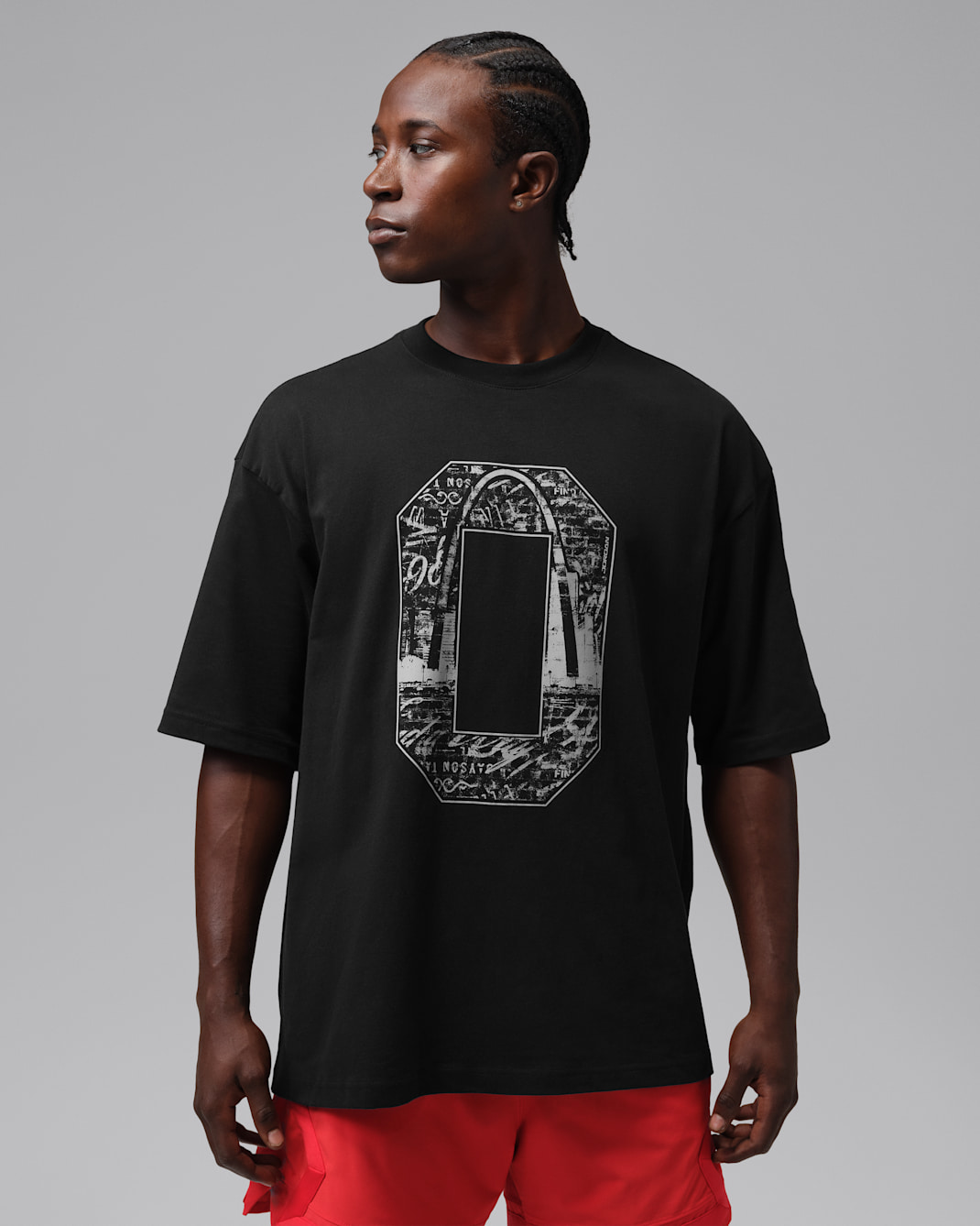 T-shirt de basket Dri-FIT Tatum Sport pour homme - Noir/Light Smoke Grey/Infrared 23