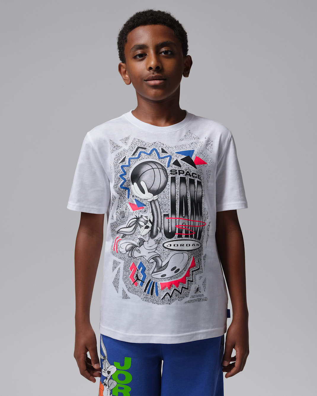 Jordan Samarreta amb elements gràfics Space Jam Sketch - Nen/a - Blanc