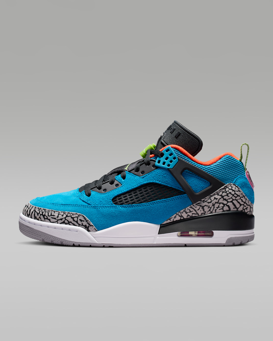 Sko Jordan Spizike Low för män - Neo Turquoise/Light Crimson/Cosmic Fuchsia/Vivid Green