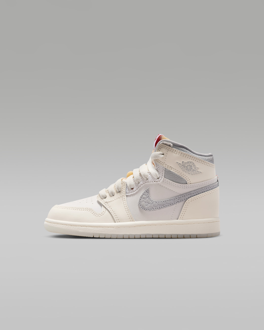 Jordan 1 Retro High OG Little Kids' Shoes - Sail/Pale Ivory/Coconut Milk/University Red
