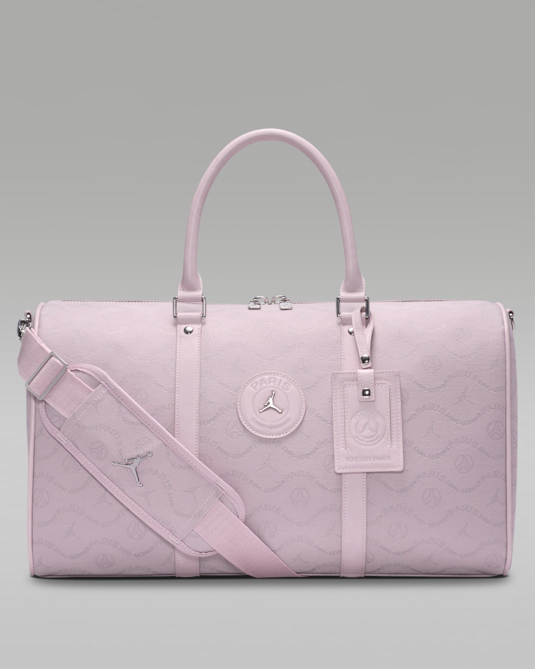 Jordan Paris Saint-Germain sporttas met monogram (25 liter) - Particle Rose