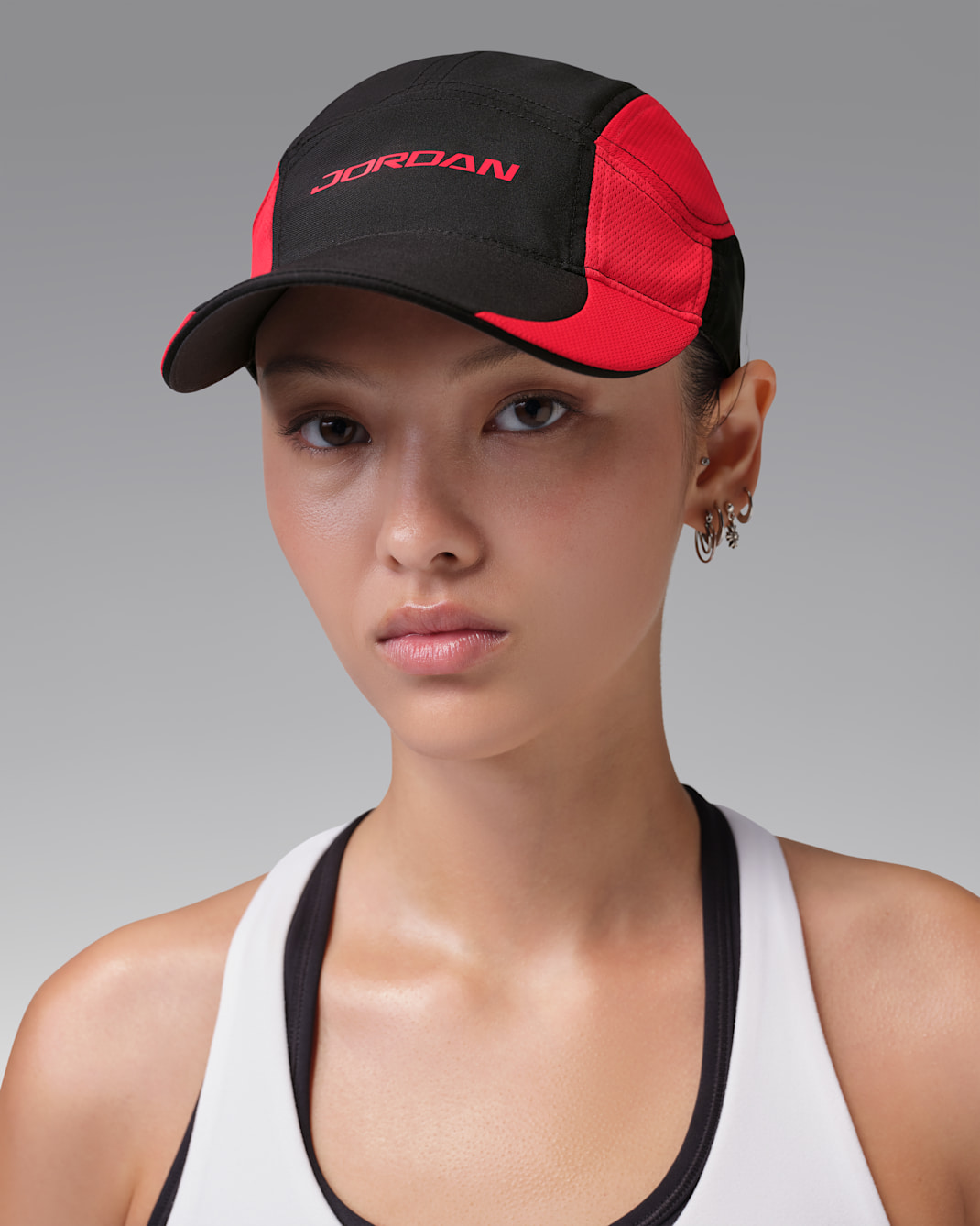 Jordan Fly Unstructured Cap - Black/University Red