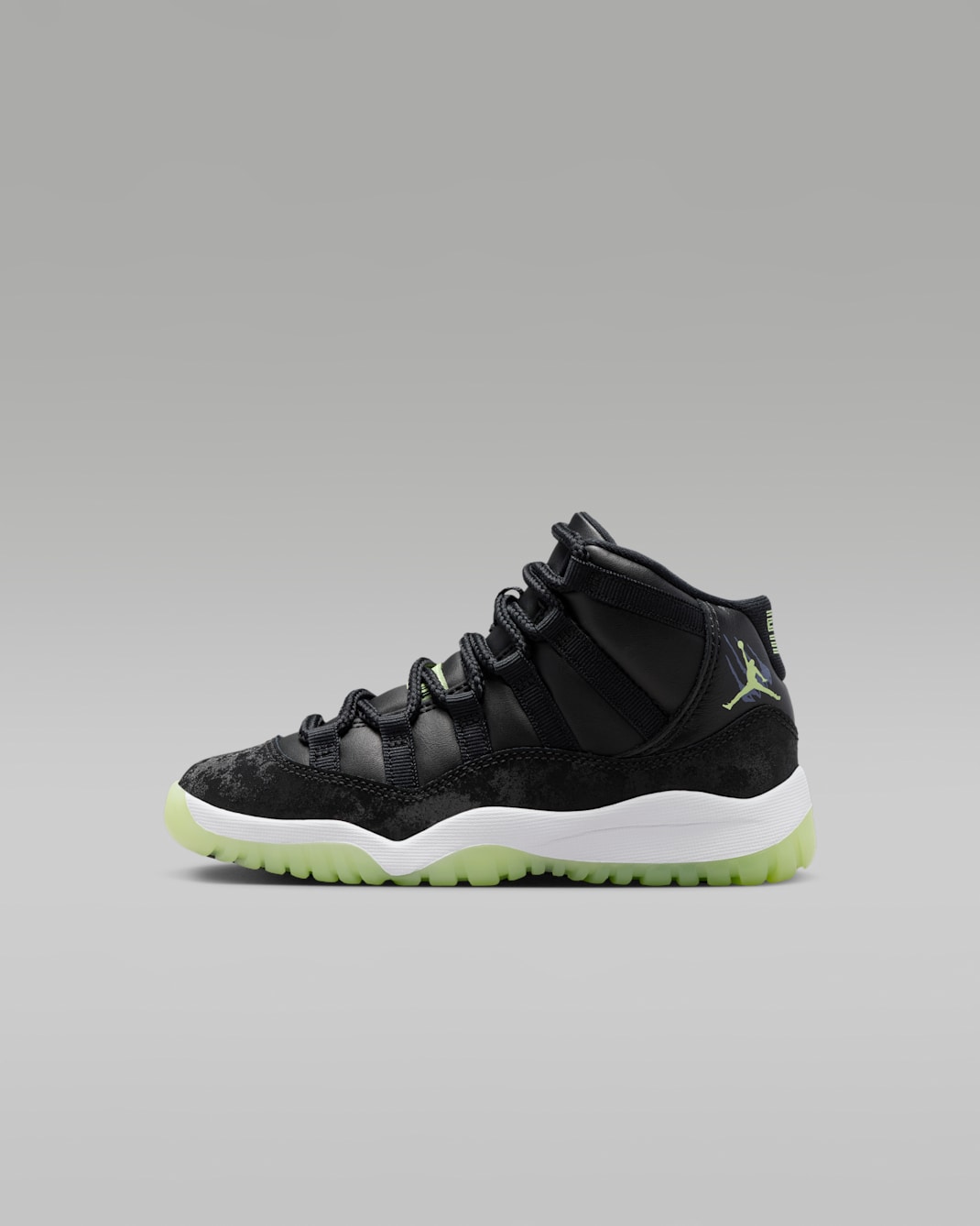 Jordan 11 Retro "Inner Beast" Little Kids' Shoes - Black/Dark Raisin/White/Barely Volt