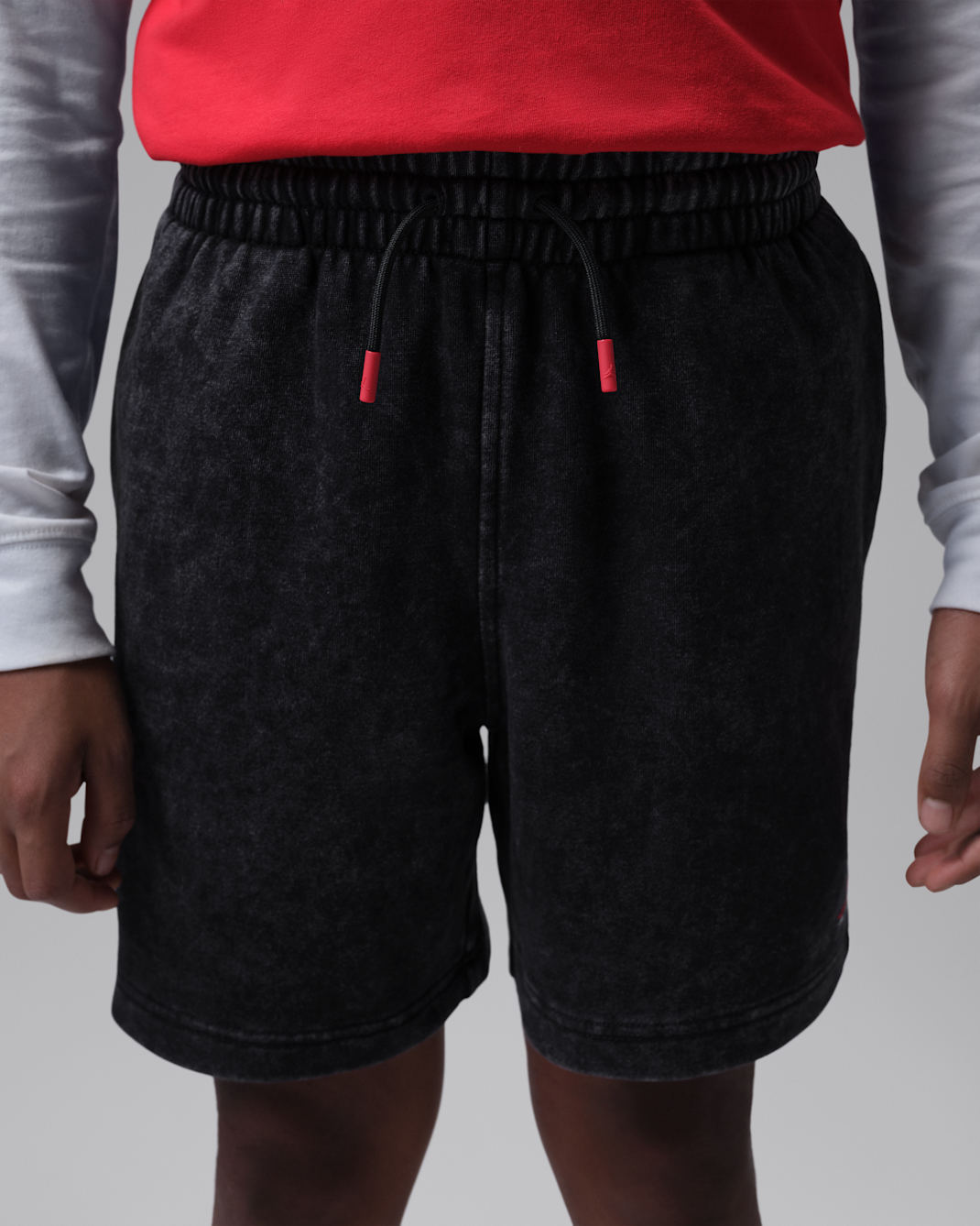 Jordan Big Kids' Acid Wash French Terry Shorts