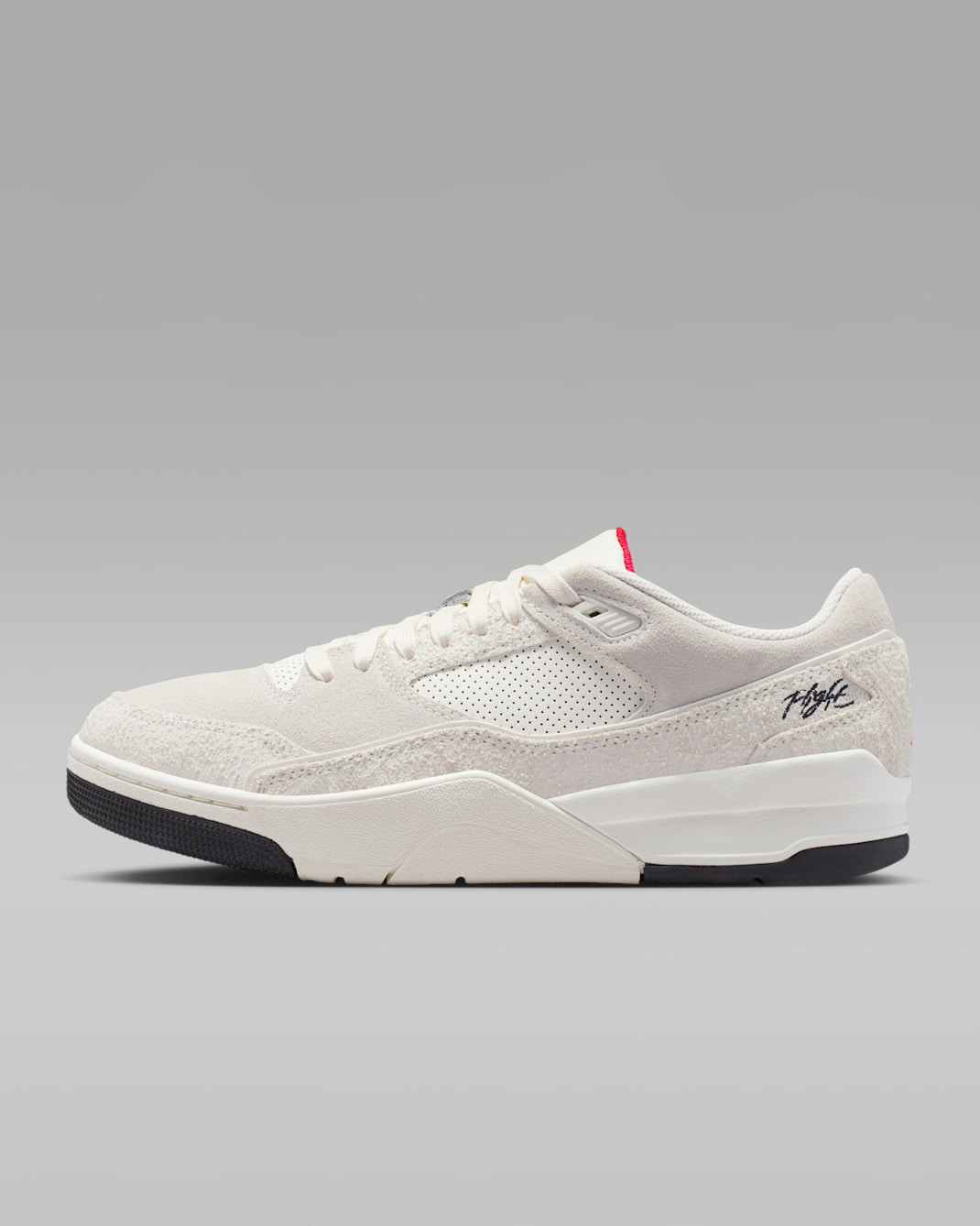 Jordan Flight Court Erkek Ayakkabısı - Sail/University Red/Siyah