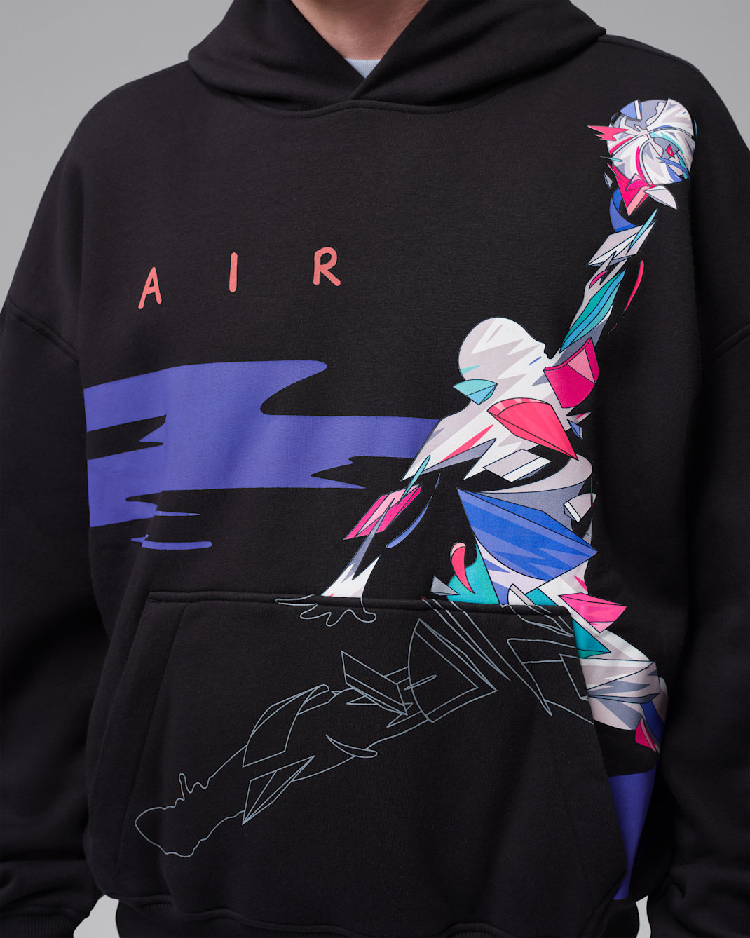 Jordan Brooklyn Men's Oversized Graphic Fleece Pullover Hoodie