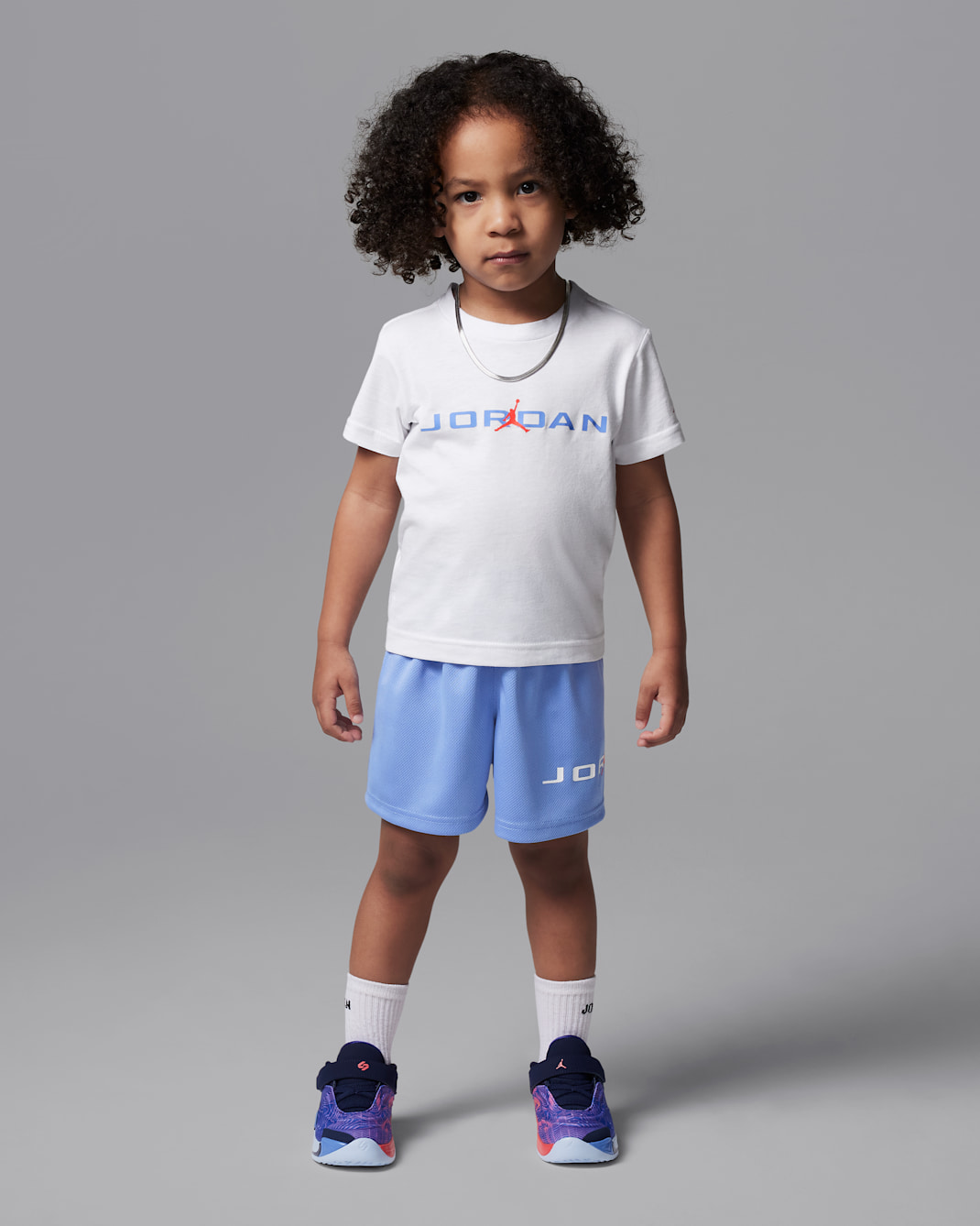 Jordan Toddler Baseline 2-Piece Mesh Shorts Set - Royal Pulse