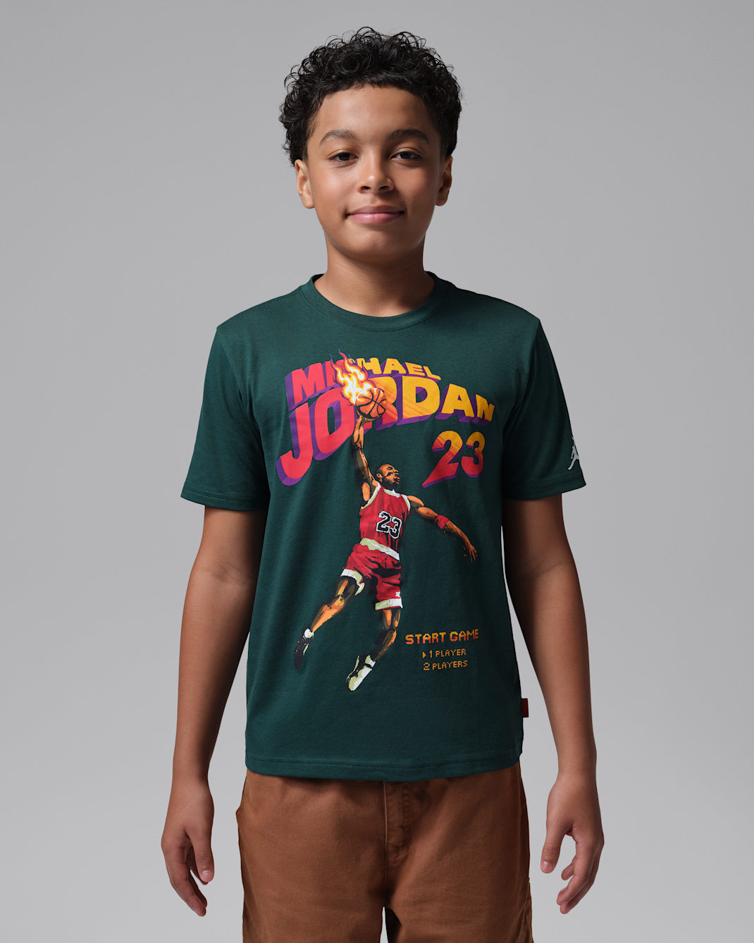 Jordan Big Kids' Video Game T-Shirt - Midnight Spruce