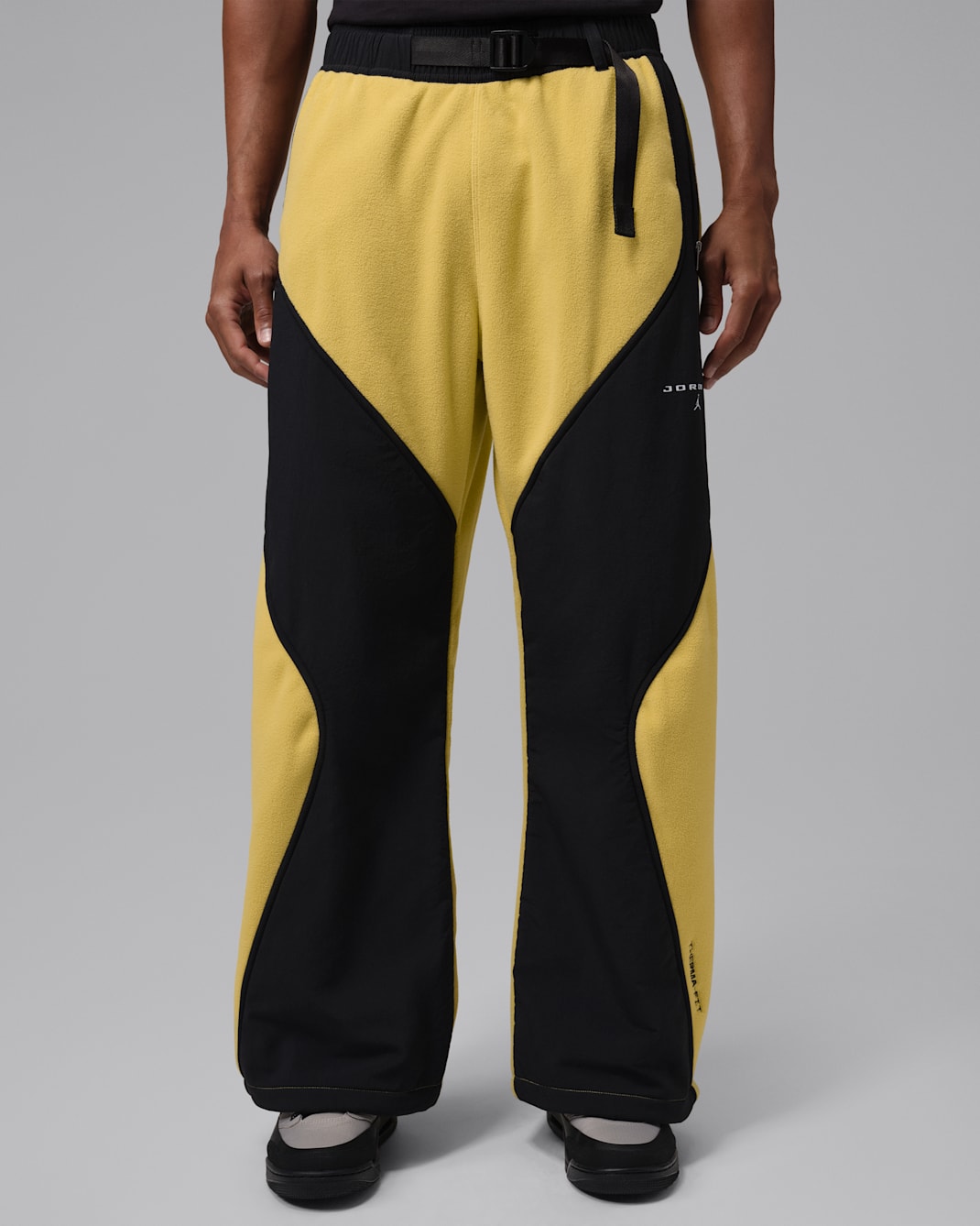 Jordan Flight Mountainside Pantalons de teixit Fleece - Home - Celery/Negre/Blanc