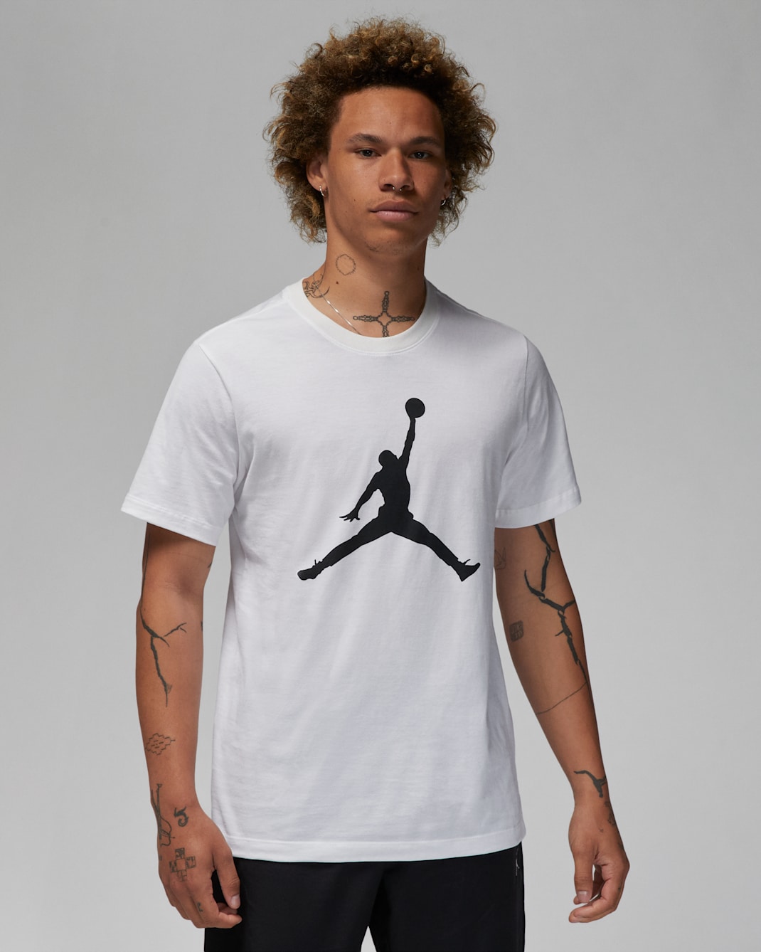 Jordan Jumpman Men's T-Shirt - White/Black/Black