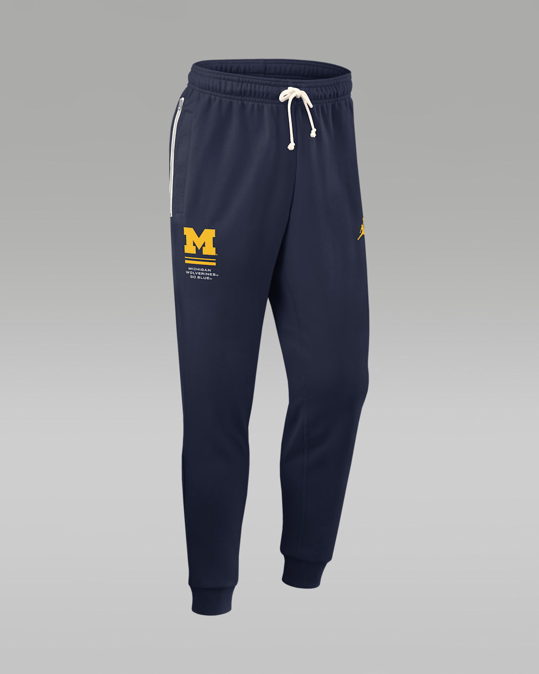 Michigan Sideline Standard Issue Men's Jordan Brand Dri-FIT College Taper Pants - College Navy