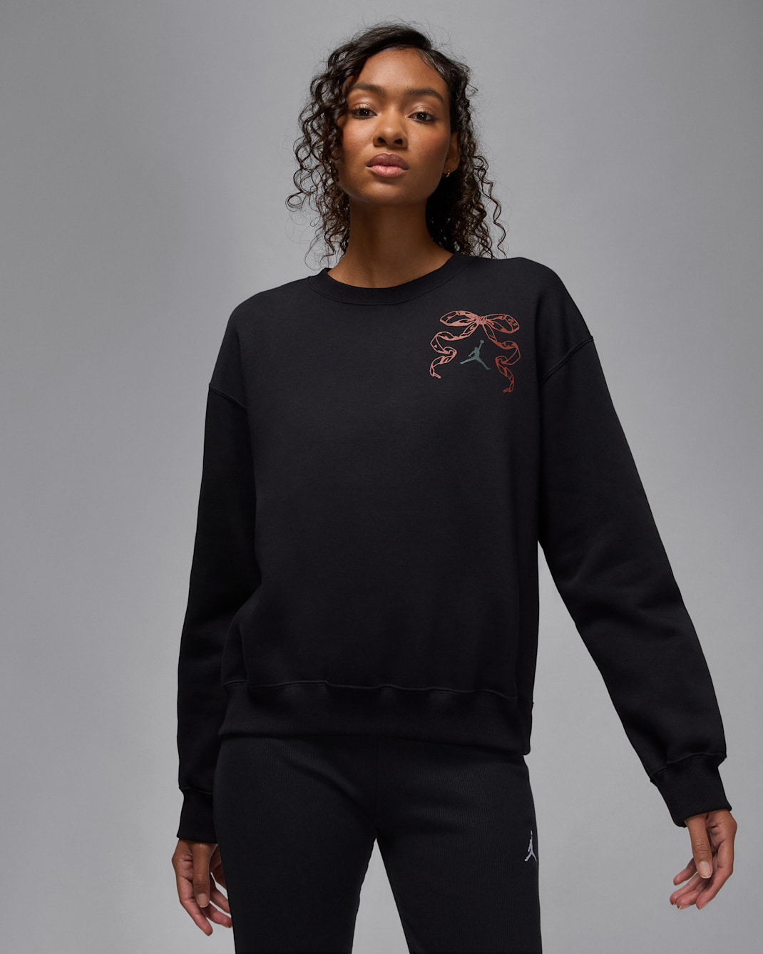 Jordan Brooklyn Fleece Women's Crew-Neck Pullover - Black