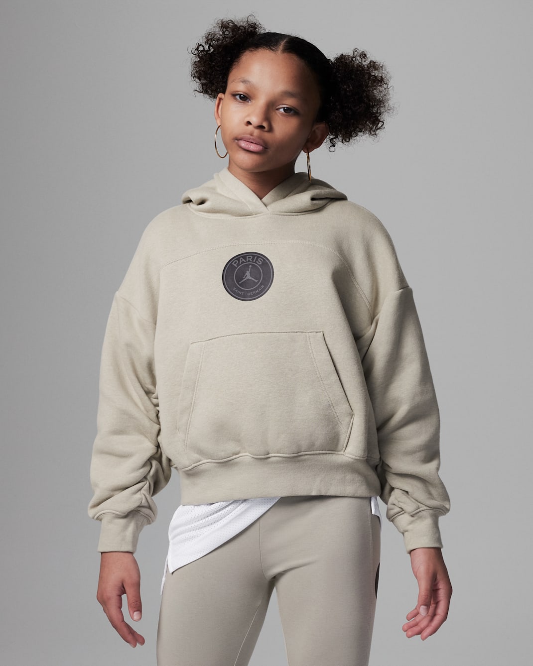 Jordan París Saint-Germain Pullover Hoodie Dessuadora amb caputxa - Nen/a - Stone