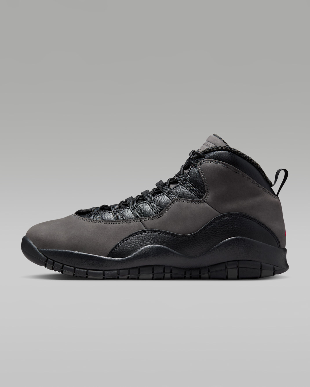 Air Jordan 10 Retro Men's Shoe - Charred Grey/Black/True Red