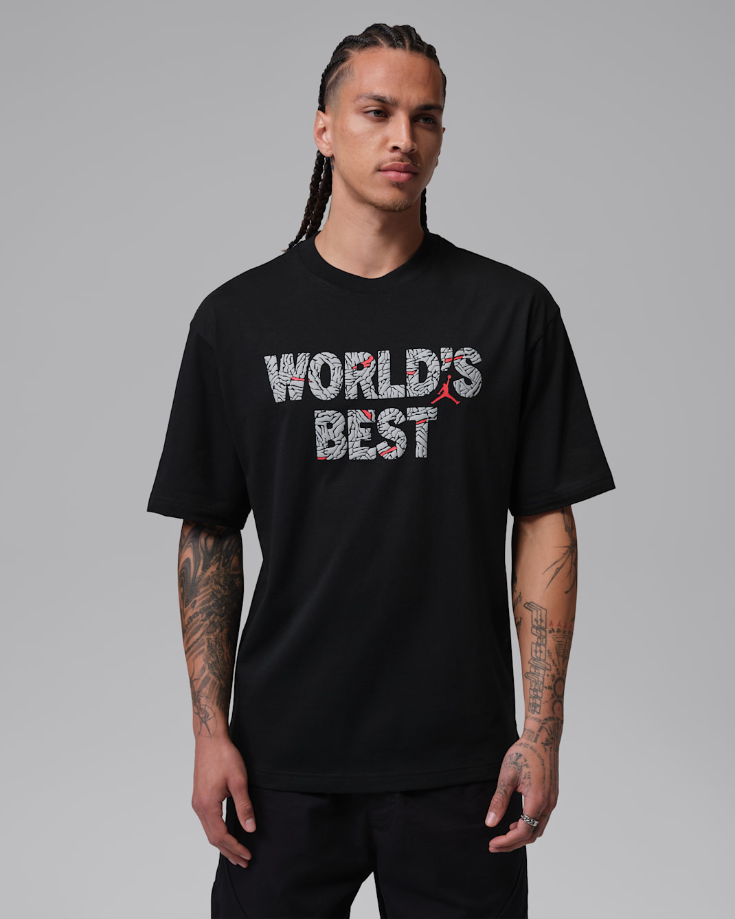 Jordan Brooklyn Men's T-Shirt - Black/University Red
