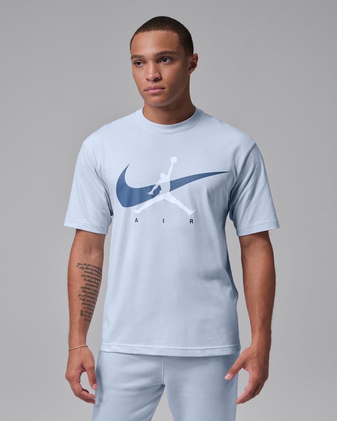 Jordan Brooklyn Men's Jumpman T-Shirt - Aura/Squadron Blue