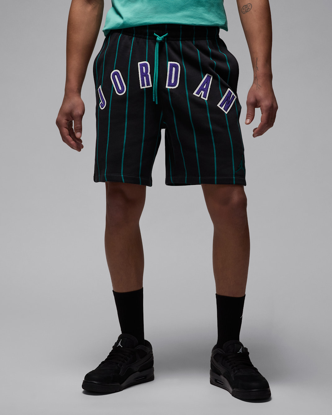 Shorts para hombre Jordan Brooklyn Fleece - Sombrío apagado/Esmeralda nuevo