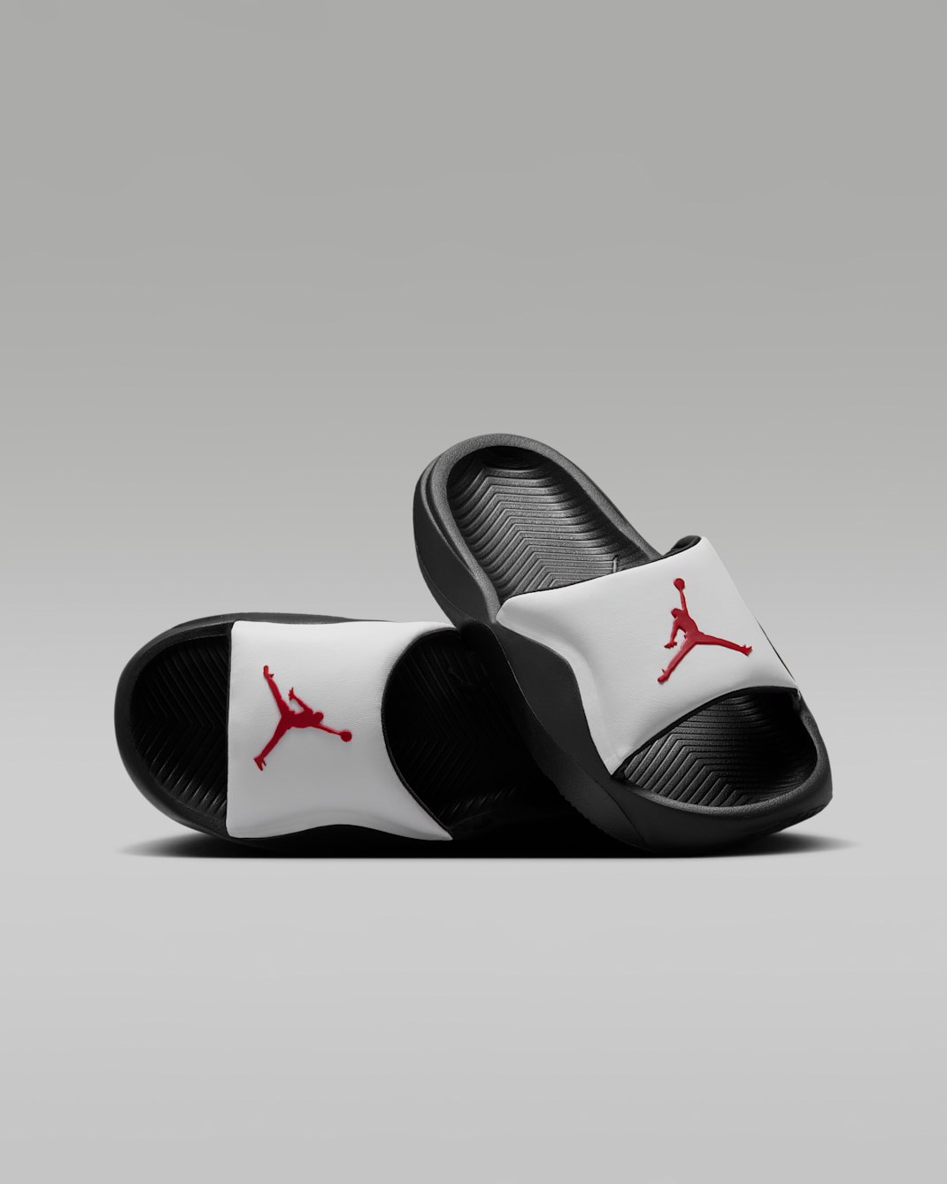 Jordan Franchise Older Kids' Slides - White/Black/Gym Red