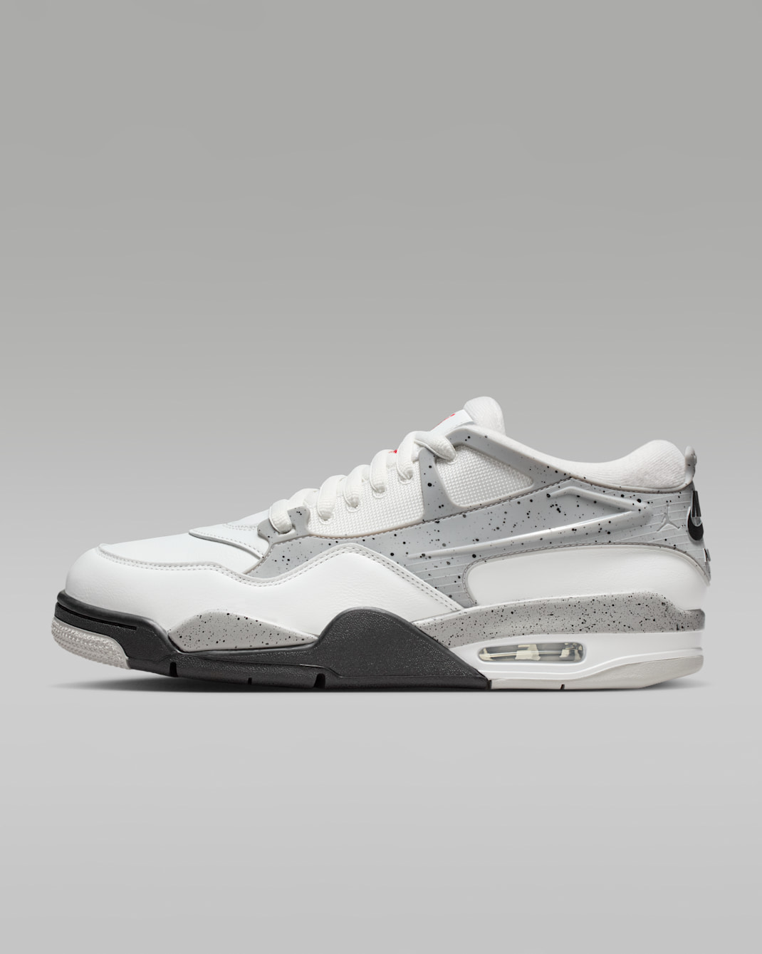 Air Jordan 4 RM Men's Shoes - Summit White/Black/Matte Silver/Fire Red