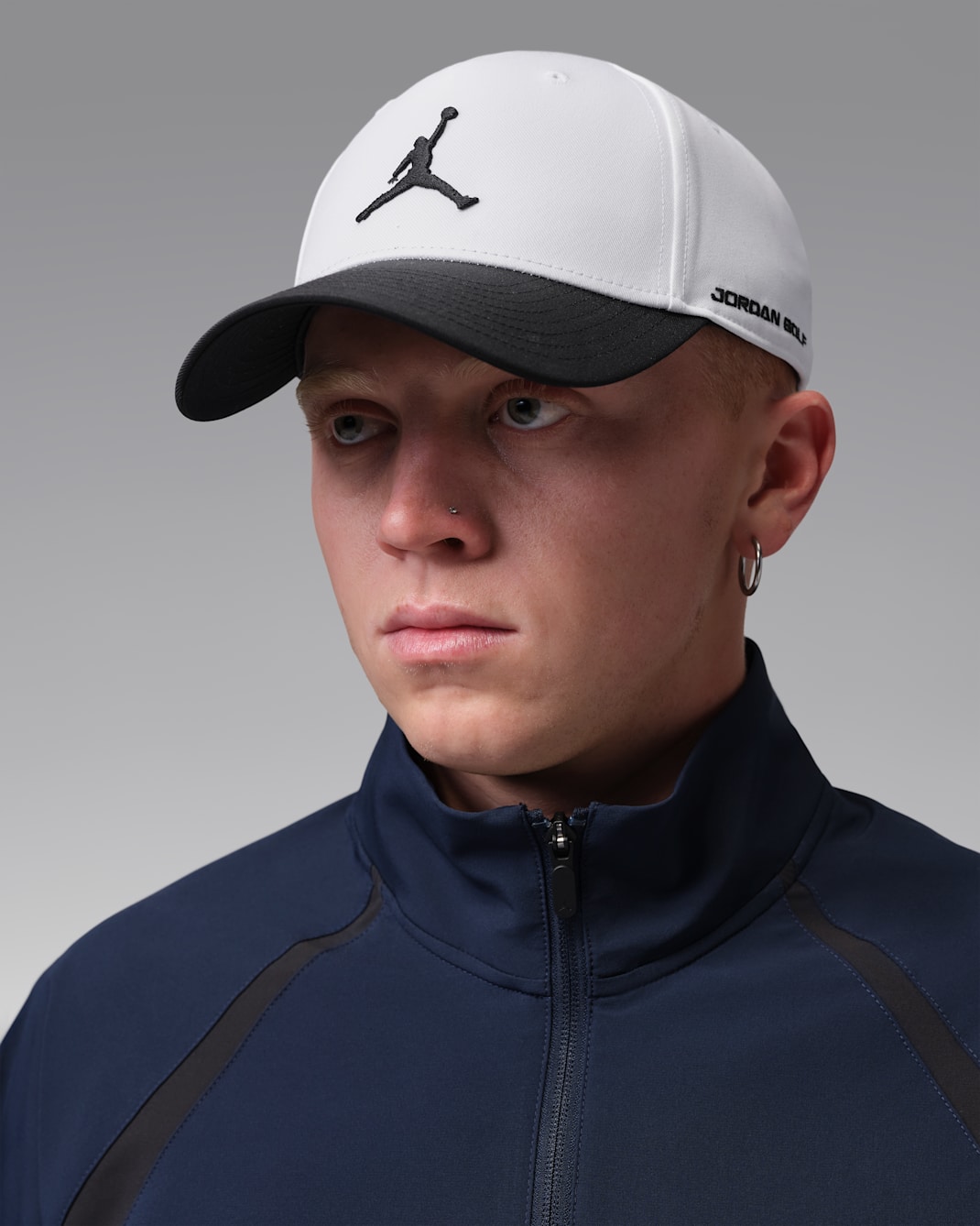 Jordan Rise Dri-FIT Structured Golf Cap - White/Black/Black