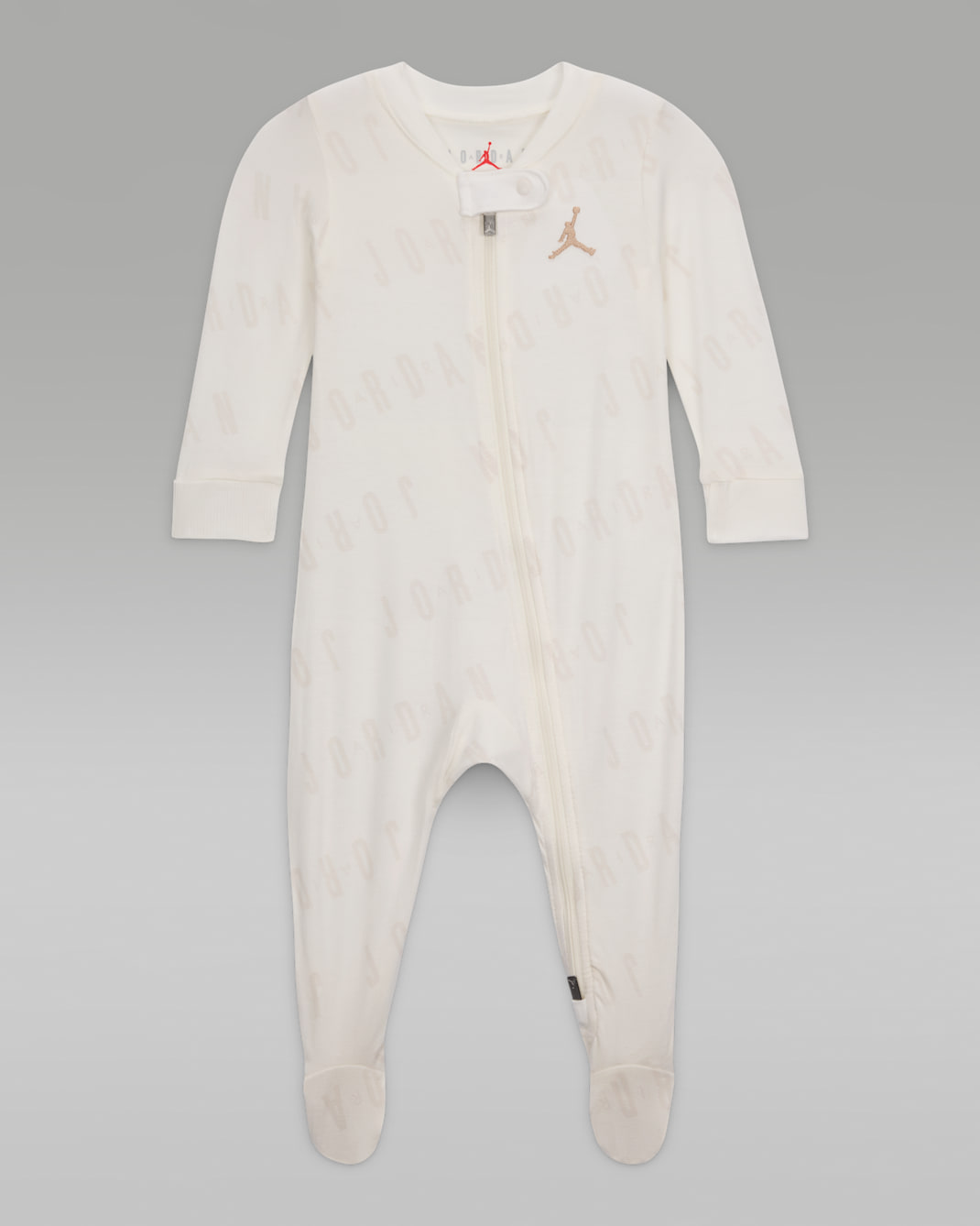 Jordan Baby (0–9M) Bubble Footed Overalls - Light Silver