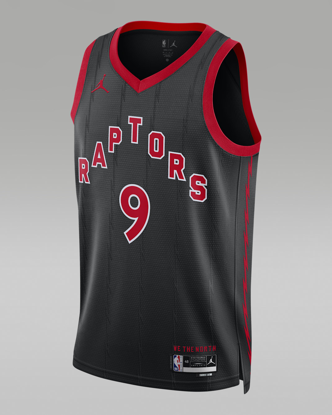 Maillot Jordan Dri-FIT NBA Swingman Toronto Raptors Statement Edition pour homme - Noir