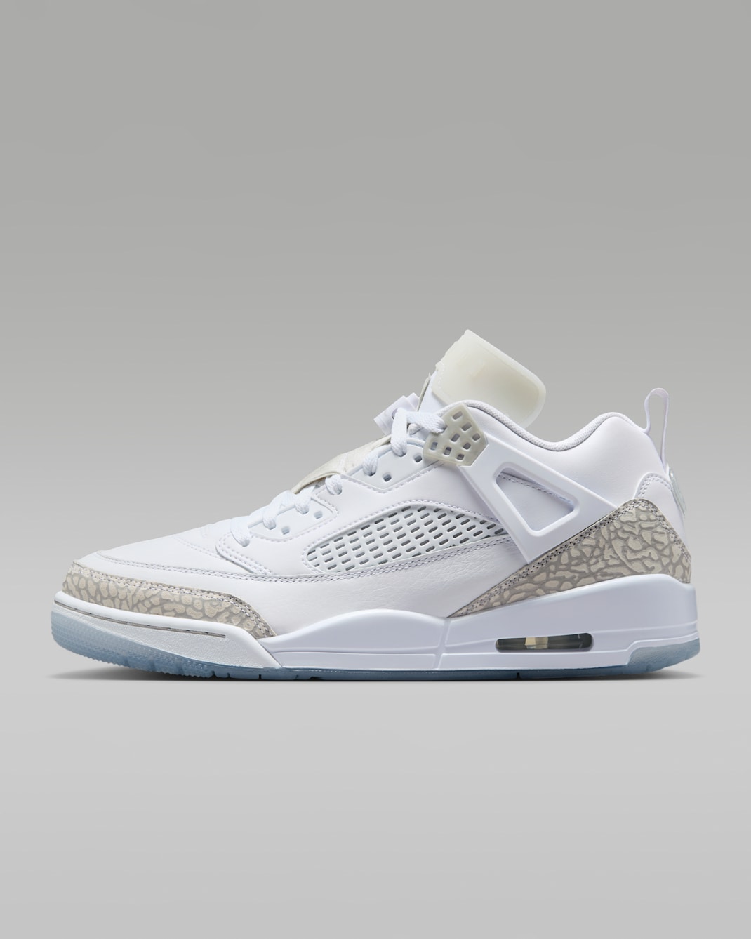 Jordan Spizike Low Men's Shoes - White/Metallic Silver/Barely Blue/Neutral Grey