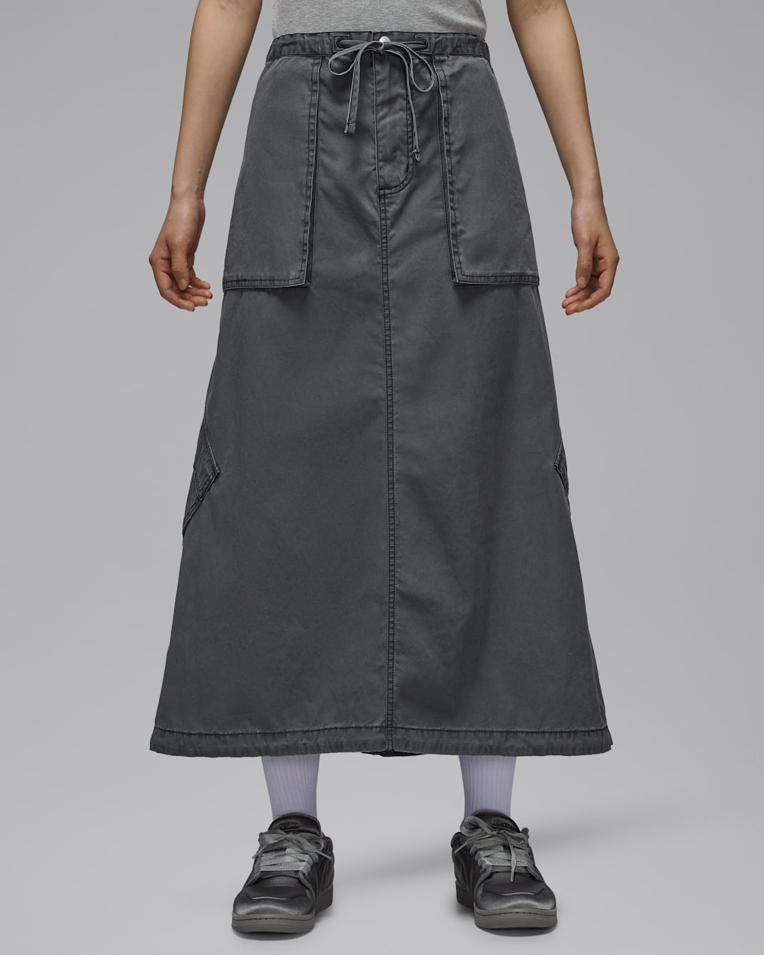 조던 시카고 여성 파라슈트 스커트 - 블랙