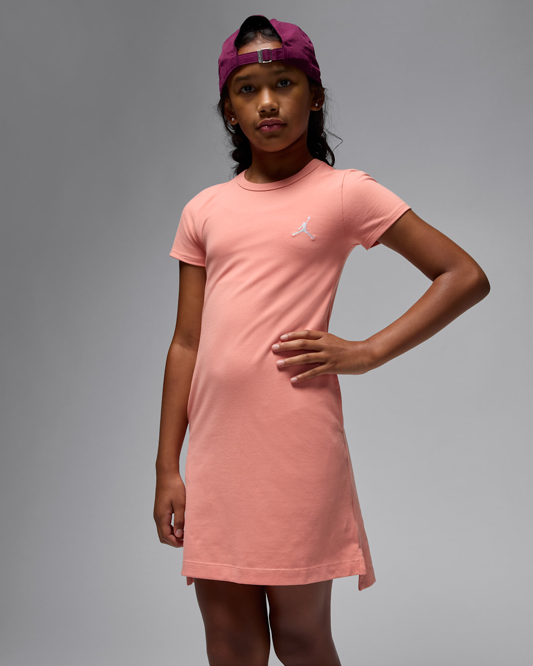 Jordan Brooklyn Essentials Big Kids' Dress - Light Madder Root