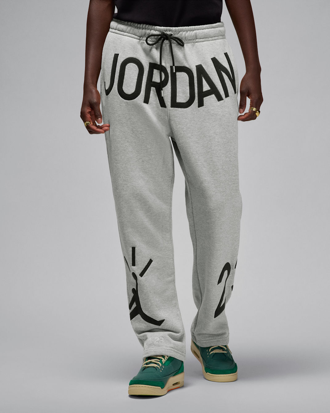 Jordan x Nina Chanel Abney Fleece Pants - Dark Grey Heather