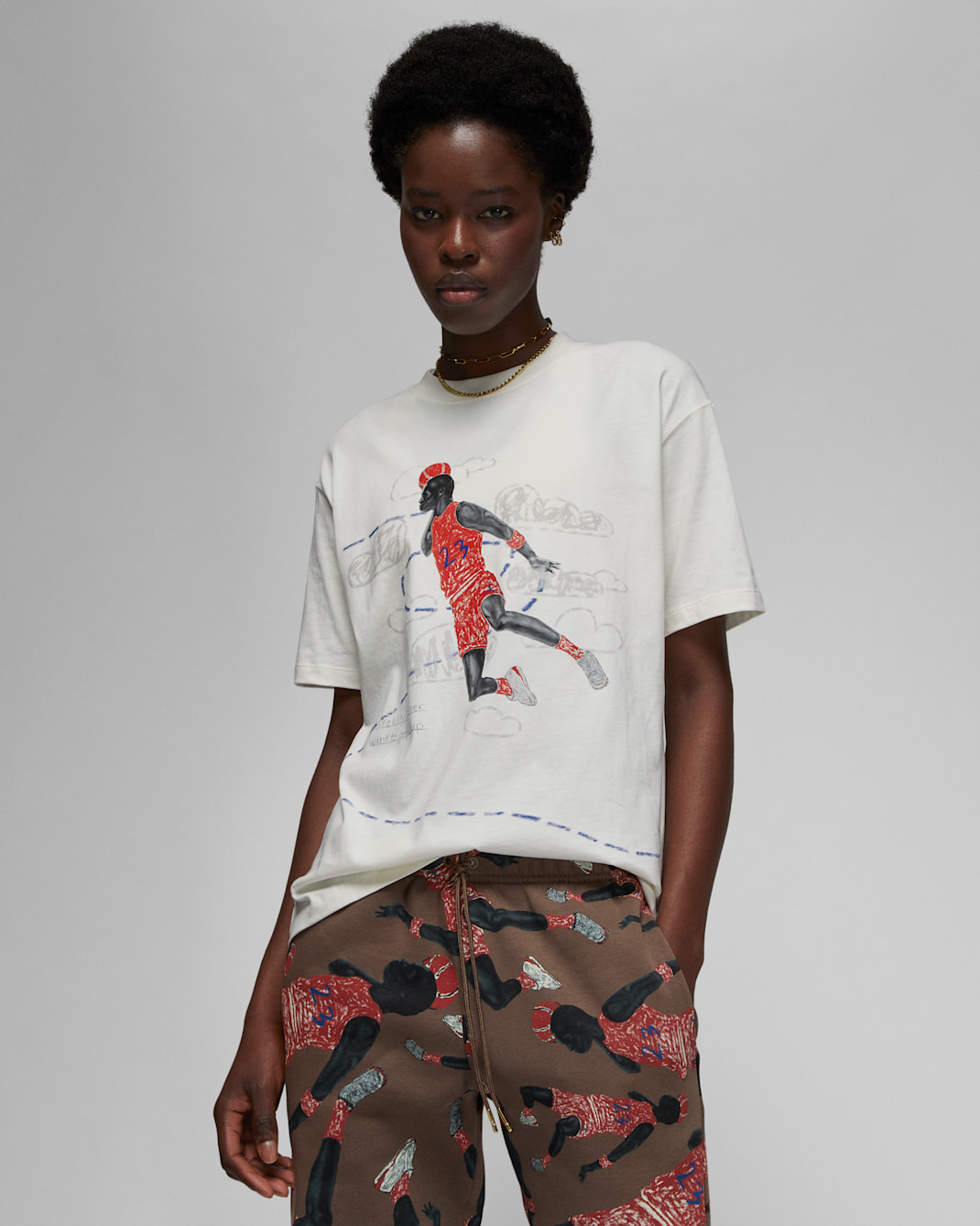 เสื้อยืดผู้หญิง Jordan Artist Series by Parker Duncan - Sail