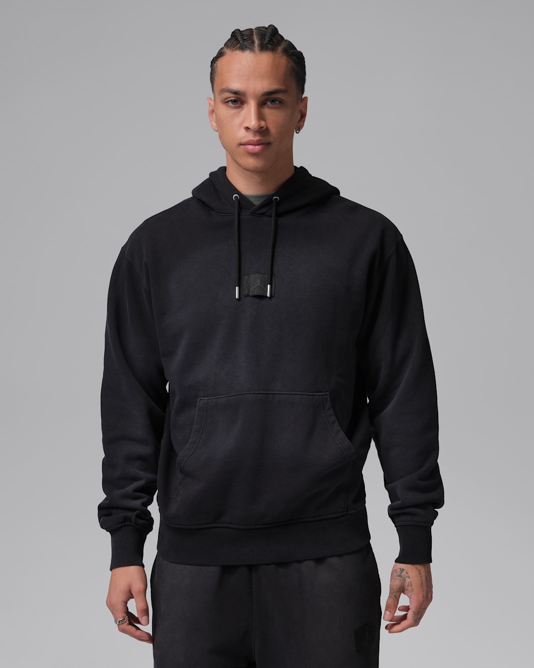 Jordan Flight Fleece Men's Pullover Hoodie - Black
