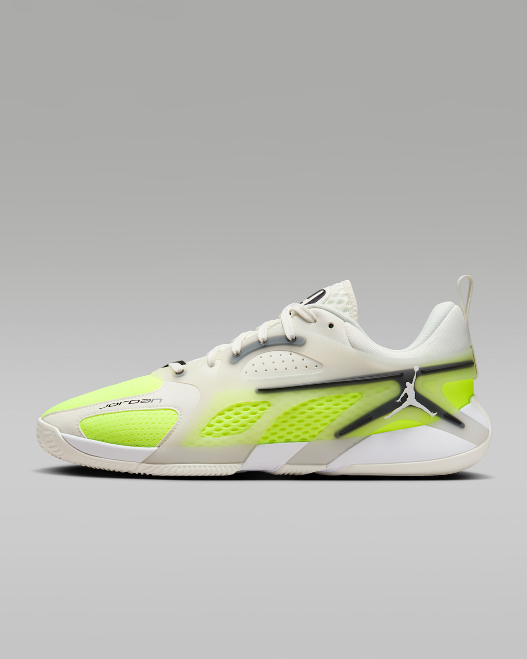 Jordan Heir Series PF "White and Black Volt" Basketball Shoes - Sail/Volt/Black