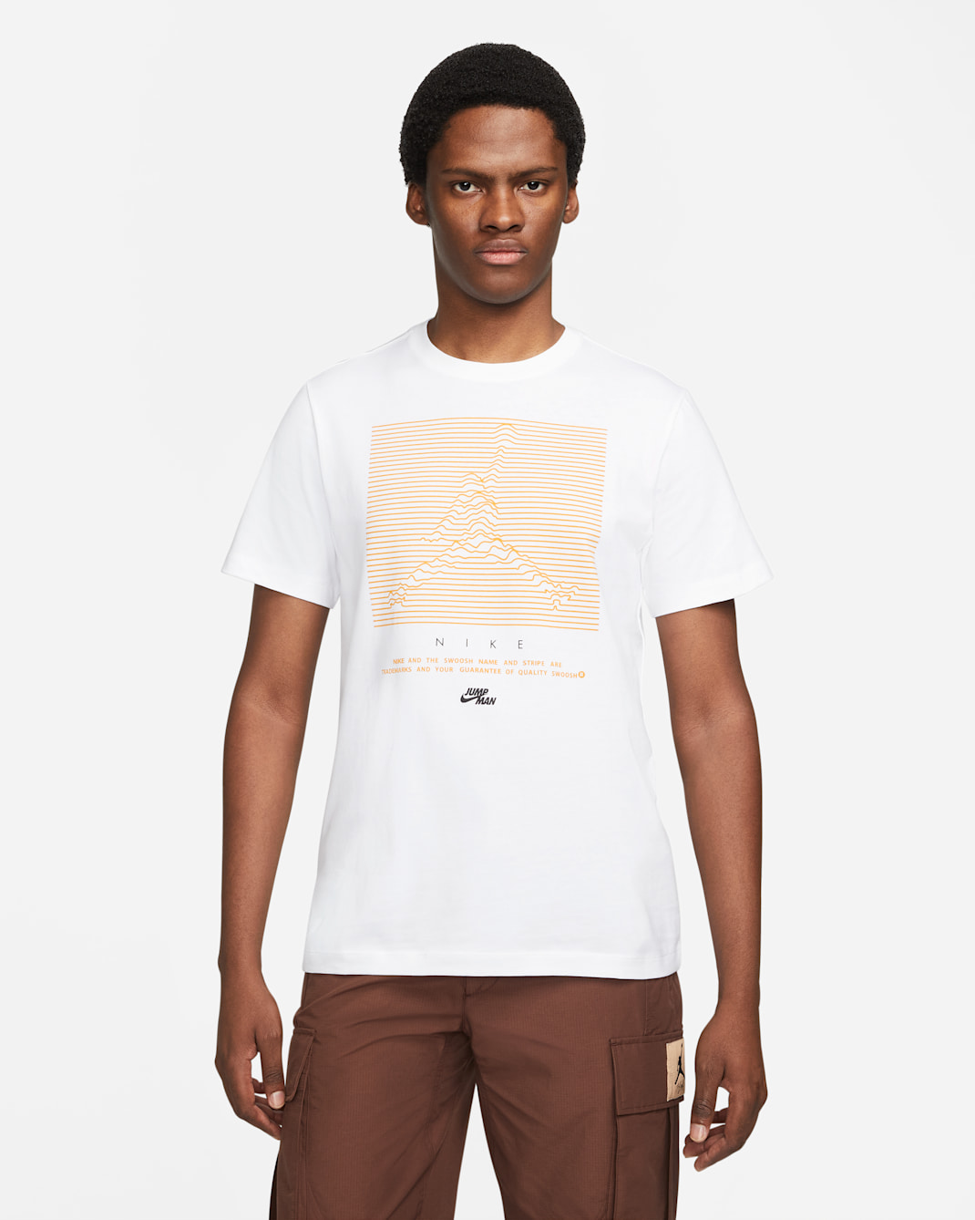 เสื้อยืดผู้ชาย Jordan Jumpman - ขาว/Light Curry