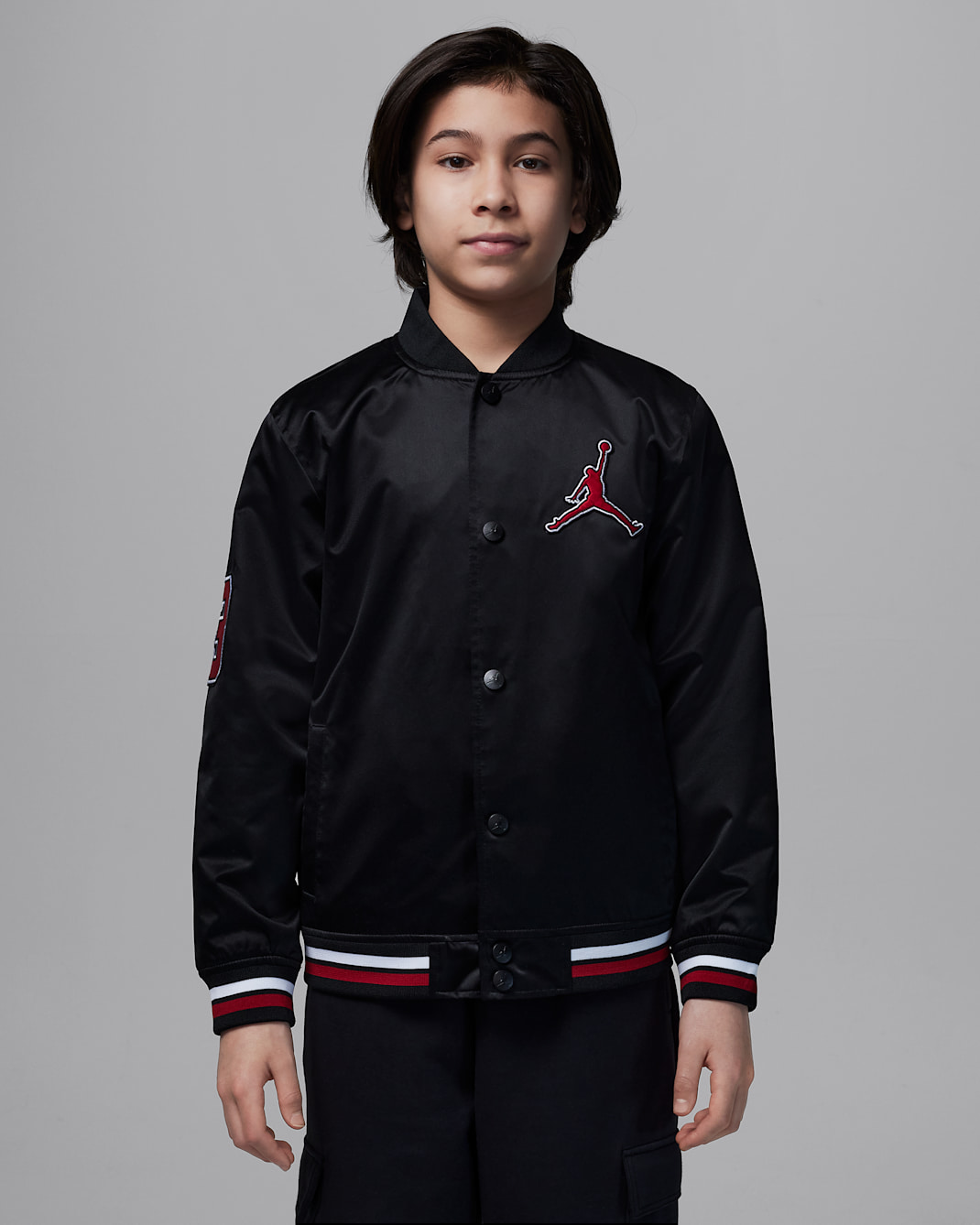 Jordan Big Kids' Varsity Bomber Jacket - Black